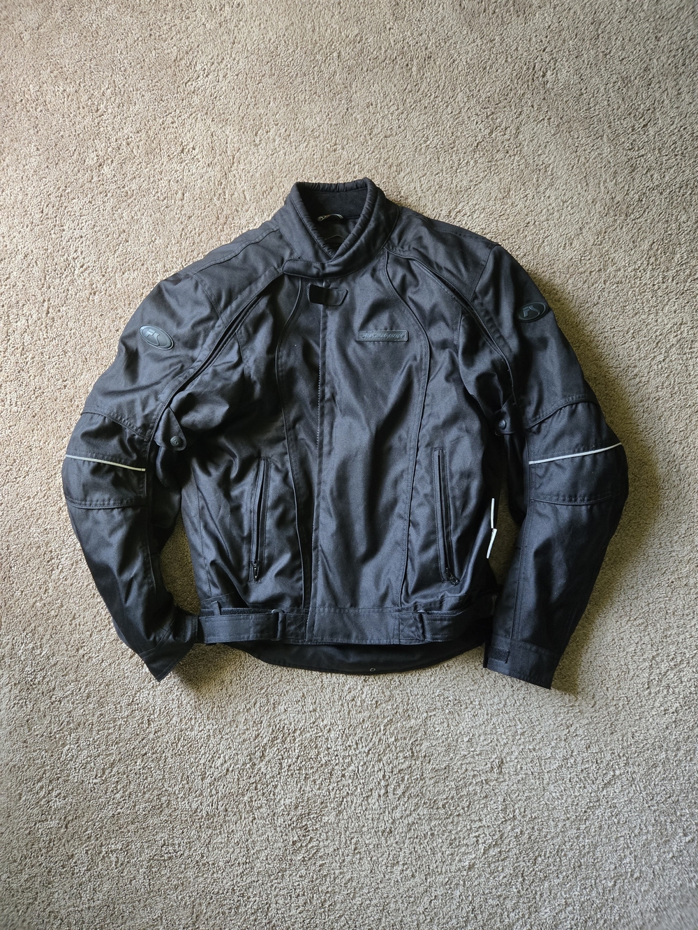 Fieldsheer Black Armored Motorcycle Riding Jacket 2XL